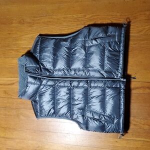 Gilly Hicks Metallic Gray Puffer Vest